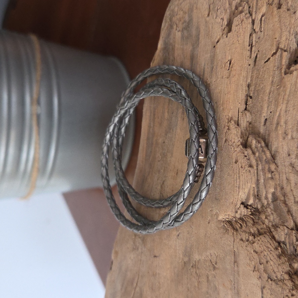 Pandora Triple Wrap leather bracelet